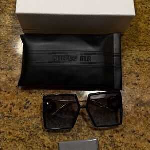 Christian Dior Navy. Square Sunglasses